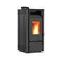 Pelletkachel - 7.7 kW 70-80 m2 - 5 niveaus - timer - KM0805A - Black