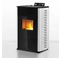 Pelletkachel - 13.1kW - voor 80-100 m2 - 5 niveaus - timer - CR04 White