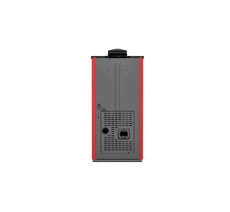 Pelletkachel - 12.2 kW 100 - 120 m² - 5 niveaus - timer - KM1202A - Rood