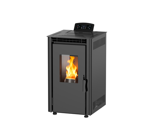 Pelletkachel - 6.9 kW 60 m² - 5 niveaus - timer - KT0702A - Black
