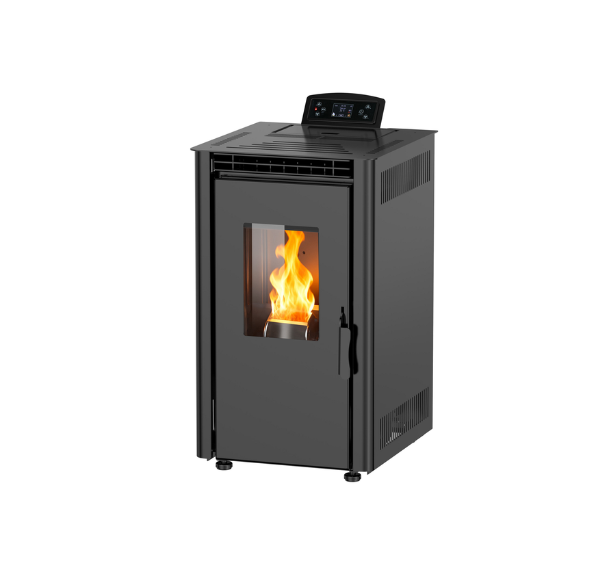 Pelletkachel - 6.9 kW 60 m² - 5 niveaus - timer - KT0702A - Black