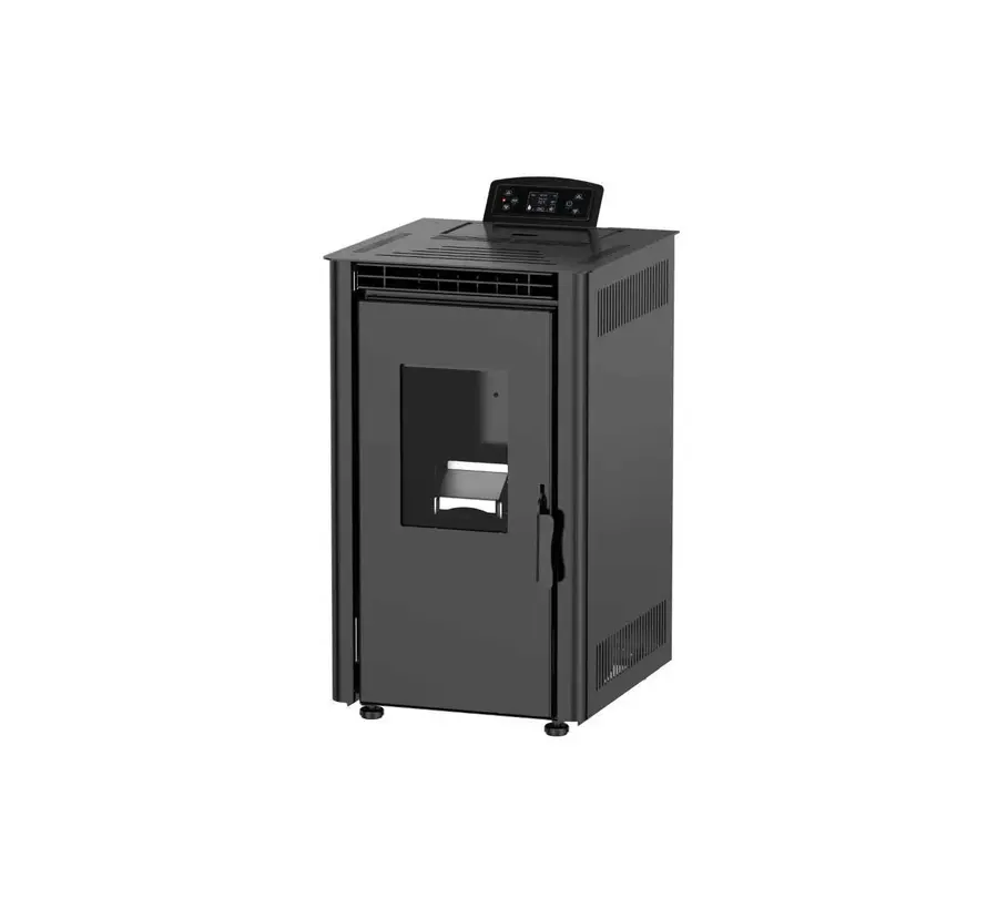 Pelletkachel - 6.9 kW 60 m² - 5 niveaus - timer - KT0702A - Black