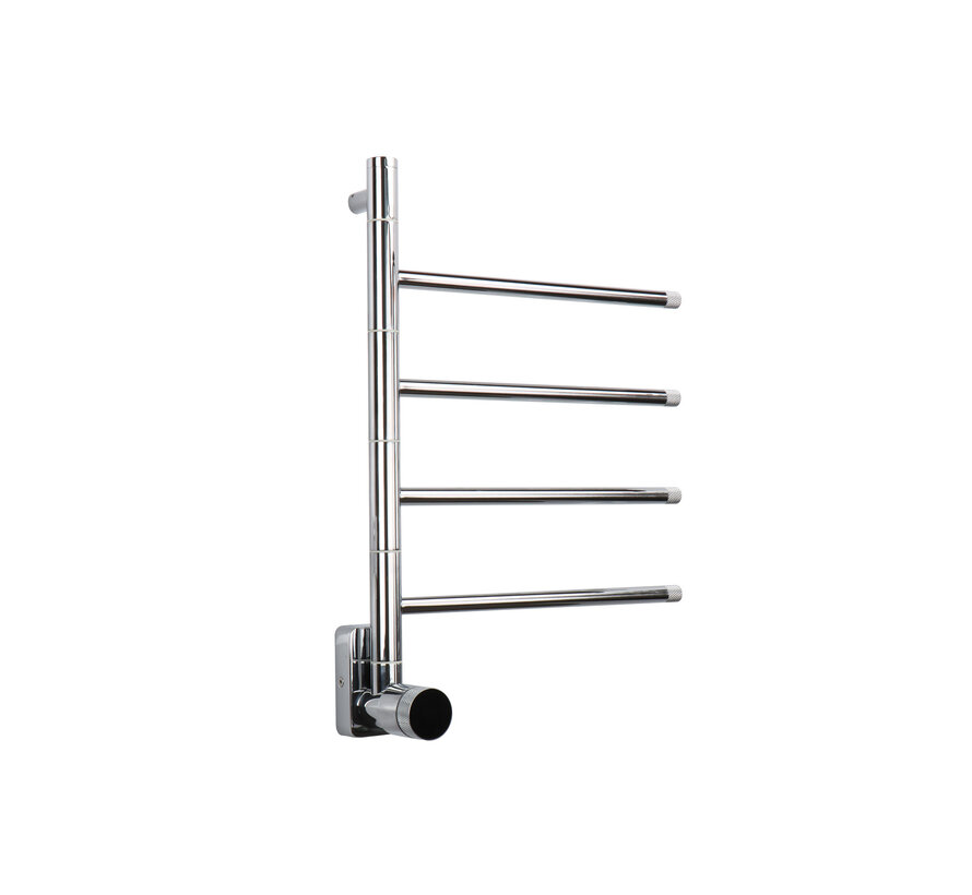 Tweedekans - Elektrische handdoek radiator chrome met thermostaat - Chrome