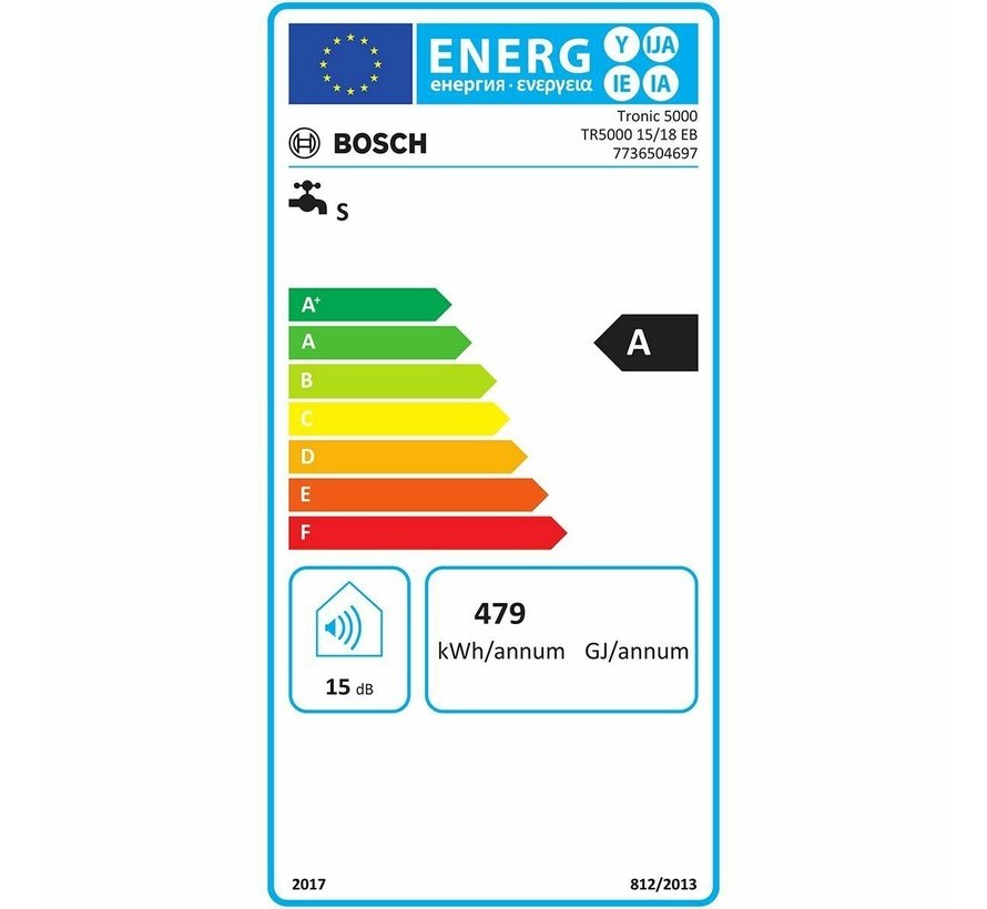 Bosch Tronic 5001 ESOB-doorstroomboiler 11-27 kw 400 Volt