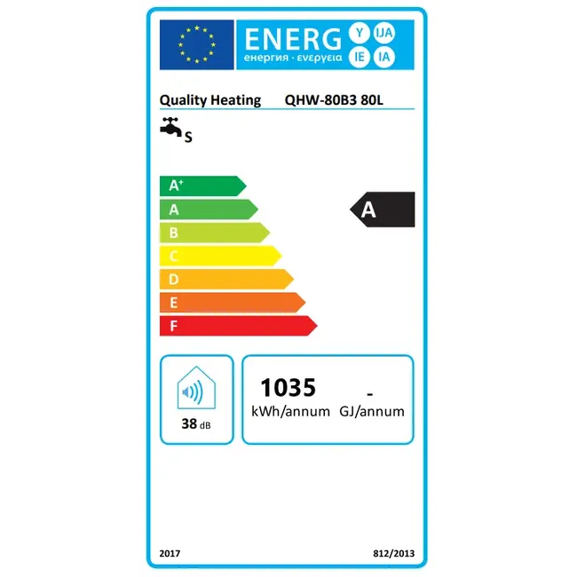 Quality Heating 80 Liter Performance QH Wifi dual elektrische boiler met digitale bediening