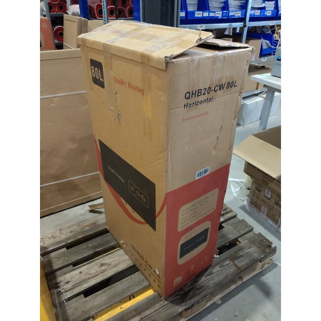 Tweedekans - 80 Liter QH dual horizontaal elektrische boiler met digitale bediening - 80 Liter QH dual horizontaal elektrische boiler met digitale bediening