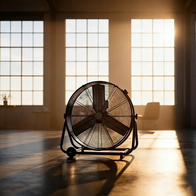Tweedekans - Industriële verrijdbare ventilator 360W – 90 cm - Industriële ventilator 360W