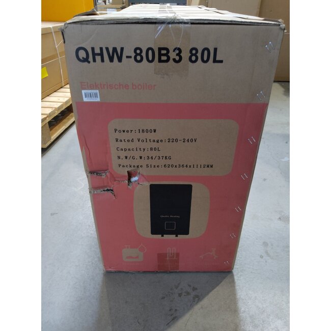 Tweedekans - 80 Liter Performance QH Wifi dual elektrische boiler met digitale bediening - 80 Liter Performance QH Wifi