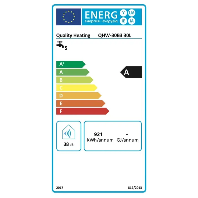 Quality Heating 30 Liter Performance QH Wifi dual elektrische boiler met digitale bediening