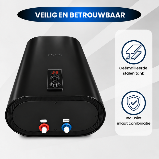 Quality Heating 30 Liter QH dual elektrische boiler met digitale bediening