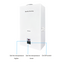 Quality Heating EcoTherm Electronische geiser Digitaal 14L Low Nox Propaan open kamer