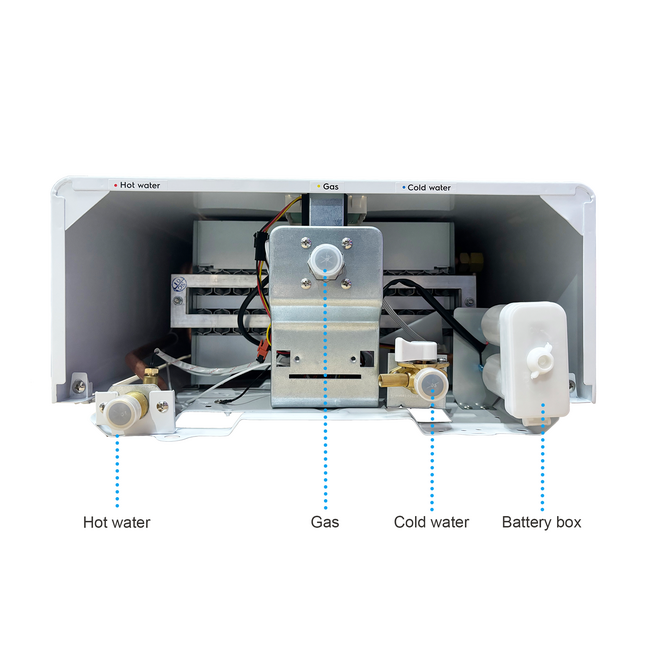 Quality Heating EcoTherm Electronische geiser Digitaal 14L Low Nox Propaan open kamer