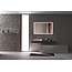 Spiegel met zwart frame, led, anticondens 75 x 125cm
