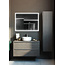 Spiegel met zwart frame, led, anticondens 60 x 100 cm