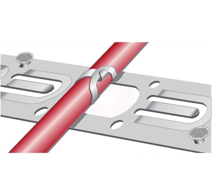 Spacestrip 10 meter voor het monteren van de vloerverwarming kabel