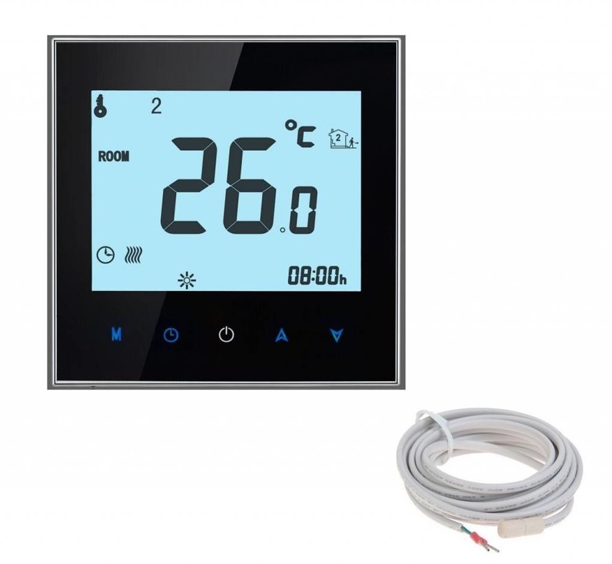 150 Watt mat set inclusief Soft Touch 7-Daags Programmeerbare thermostaat