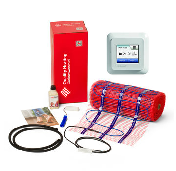 Quality Heating 150 Watt elektrische vloerverwarming mat set inclusief OCD5 meertalige past in Gira, Merten, Busch Jage