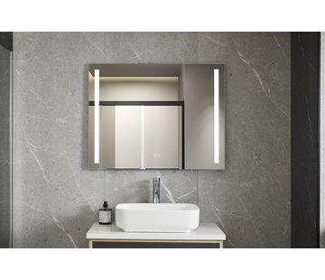 Bella Mirror Spiegel 60 x 100 cm frameloos, inbouw led verlichting en anti condens
