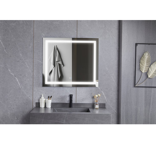 Bella Mirror Spiegel 70 x 120 cm frameloos, inbouw led verlichting en anti condens