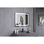 Spiegel 70 x 80 cm frameloos, inbouw led verlichting en anti condens