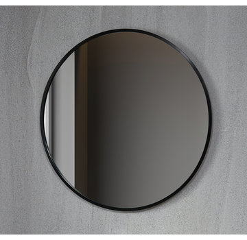 Bella Mirror Spiegel rond 80 cm met zwart frame