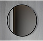 Spiegel rond 80 cm met zwart frame - Bella Mirror