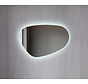 Spiegel asymmetrisch organische led verlichting en anti-condens 90 cm breed en 60 cm hoog