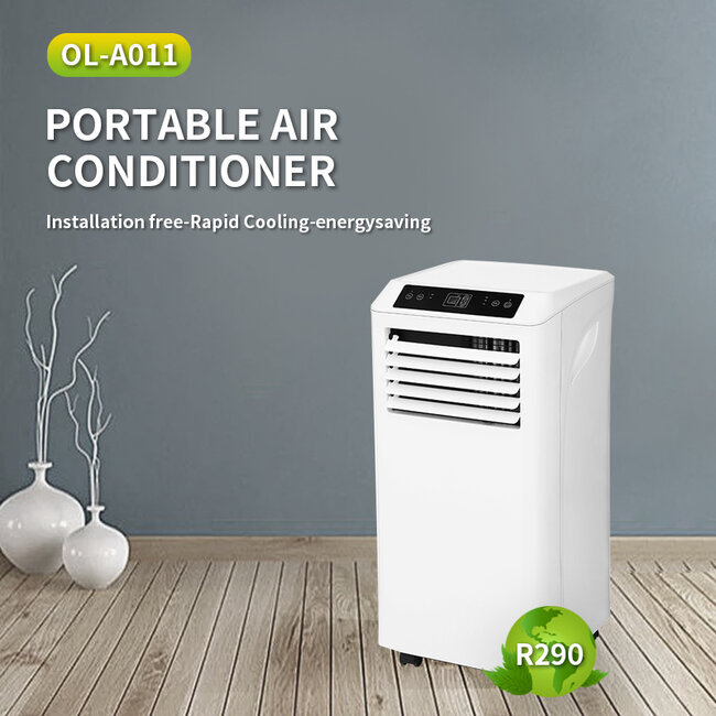 Mobiele airco Wifi ontvochtigen en ventileren met raamafdichting en luchtreiniger 9000btu