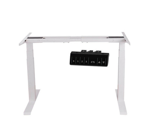 Topdesign Elektrisch verstelbaar zit-sta bureau frame x 80 cm - Wit - Gaslooswonen - Grootste in elektrische verwarming Quality Heating