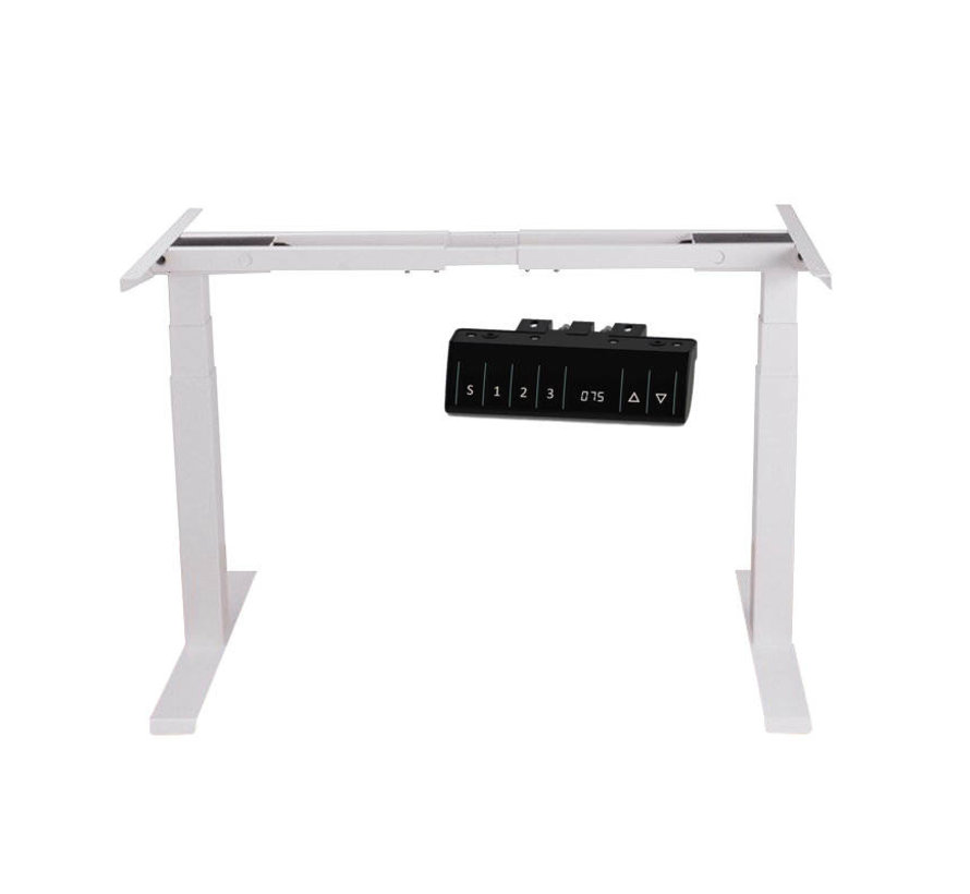 Topdesign elektrisch verstelbaar zit-sta bureau frame 200 x 80 cm - Wit
