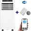 Mobiele airco Wifi ontvochtigen en ventileren met raamafdichting en luchtreiniger 9000btu