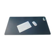 De verwarmde bureau-onderlegger zwart 80 x 40 cm instelbaar