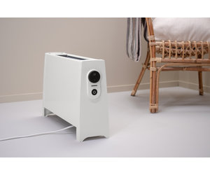 Adax Vilje Wifi elektrische kachel vrijstaand 2000Watt wit - Gaslooswonen  .nl - Grootste in elektrische verwarming Quality Heating