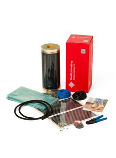 Quality Heating 100cm - 120Watt m² folie set zonder thermostaat