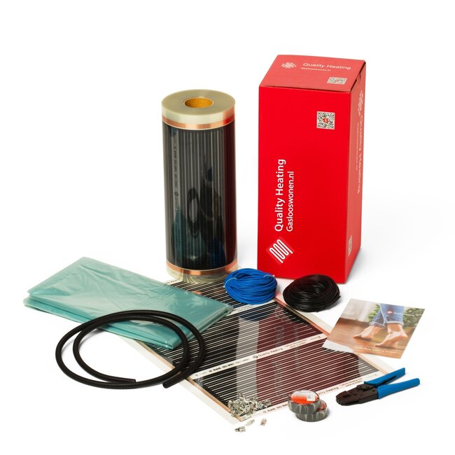 100cm - 120Watt m² folie set zonder thermostaat