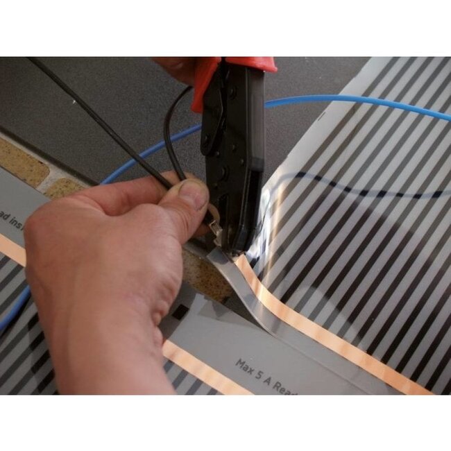 100 cm - 100Watt m² folie set eenvoudige manual QH-671