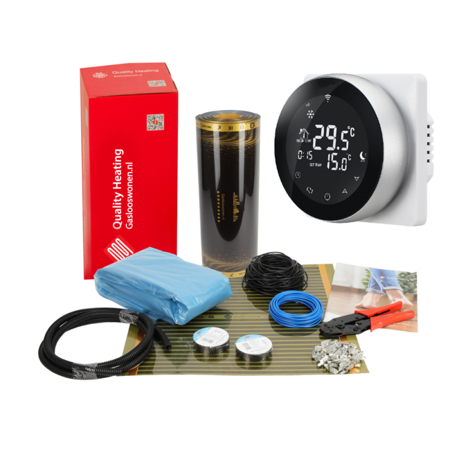 50cm - 100Watt m² infrarood vloerverwarming set Wifi design PRF-80