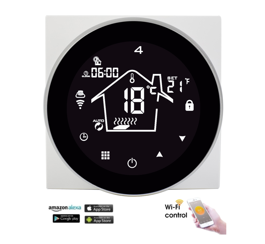 Wifi design control programmeerbaar thermostaat PRF-80