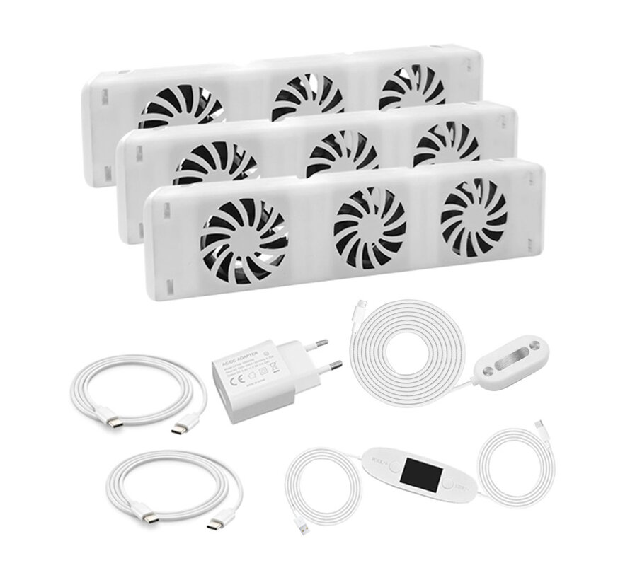 QH Booster radiator ventilator triple set