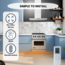 Elektrische plintverwaring eco spacer inbouwverwarming met Wifi en afstandsbediening