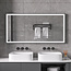 Spiegel met zwart frame, led, anticondens 75 x 125cm