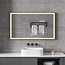 Spiegel met zwart frame, led, anticondens 60 x 100 cm