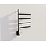 Elektrische handdoek radiator black met thermostaat