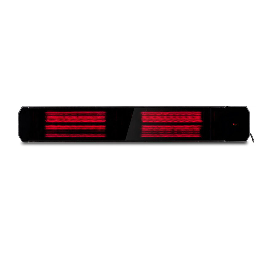 Infrarood terrasverwarmer Calore black heater instelbaar met 1600 - 3200Watt