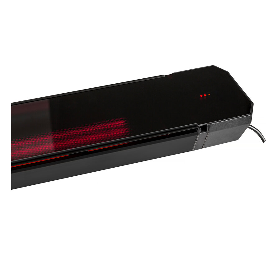 Infrarood terrasverwarmer Calore black heater instelbaar met 1600 - 3200Watt