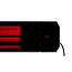 Infrarood terrasverwarmer Calore black heater instelbaar met 1600 - 3200Watt