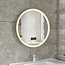 Smart spiegel rond 80cm gouden frame met led verlichting, anti-condens en wifi