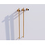 Elektrische handdoek radiator gold met thermostaat L-SR0200-T