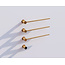 Elektrische handdoek radiator gold met thermostaat L-SR0003-T