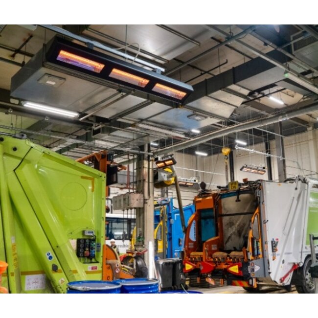 QH-PRO infrarood heater 6000Watt voor loods en bedrijfsverwarming